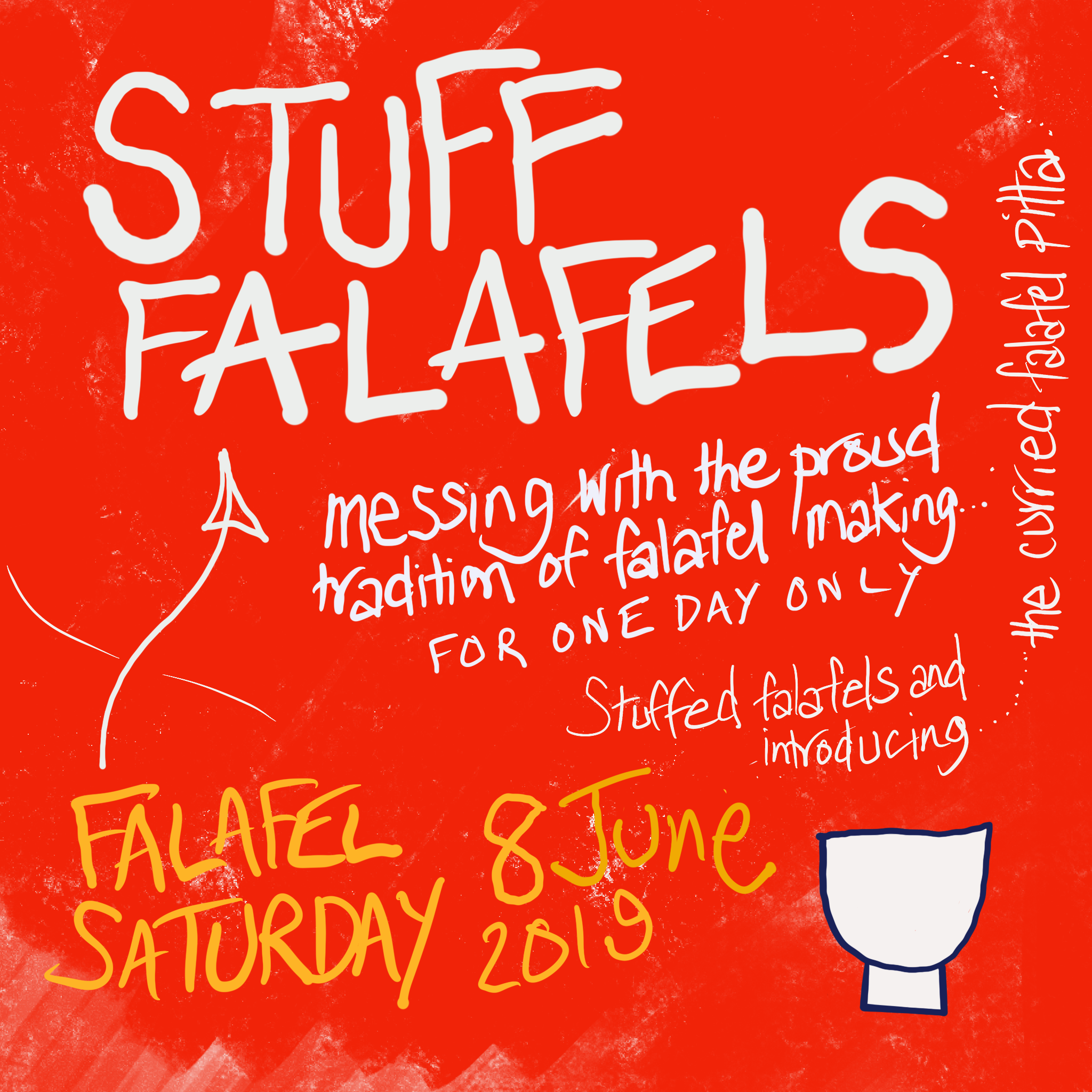 Falafel weekend poster